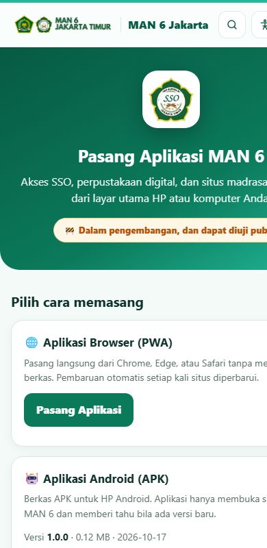 Pasang aplikasi di HP