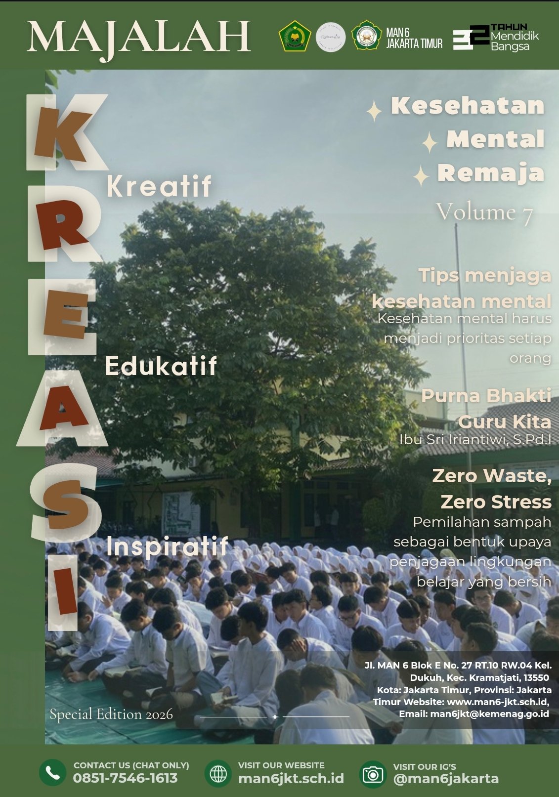 Sampul Majalah Kreasi Volume 7 (Edisi Spesial 2026)